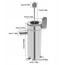 Pompa ręczna ogrodowa MINI abisynka INOX stal nierdzewna