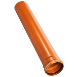 Rura KN pomarańczowa fi 110 x 3,2 mm, długość 100 cm