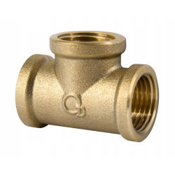 Trójnik mosiężny GWxGWxGW 1" x 1/4" x 1" do czujnika ciśnienia/manometru