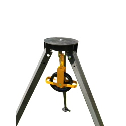 Trójnóg wiertniczy PRO z krążkiem 140 mm - bez żerdzi - do szlamowania