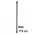 Filtr studzienny PCV, igłofiltr, śr. 40 mm, dł. 175 cm