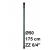 Filtr studzienny PCV, igłofiltr, śr. 50 mm, dł. 175 cm + zawór zwrotny 6/4"